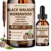 Nature Aurora gouttes noyer noir et armoise avec clou de girofle, soutien digestif pratique