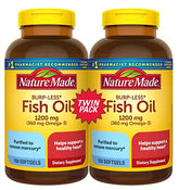 Nature Made huile de poisson sans remontées — bouteille et gélules faciles à prendre.