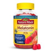 Nature Made Mélatonine Gommes 10 mg: bouteille pratique pour le sommeil occasionnel.