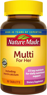 Nature Made Nm Essential Woman Multi, bouteille ouverte pour soutien énergétique quotidien
