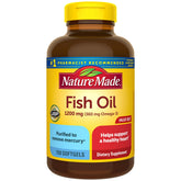 Nature Made Oméga-3 1200 mg, gélules en bouteille, pratique pour une routine quotidienne