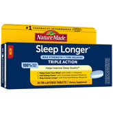Nature Made Sleep Longer: comprimé-tablette pour favoriser l'endormissement et la détente nocturne.