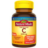 Nature Made Vitamine C 1000 mg – Bouteille Libération Prolongée pour apport constant.