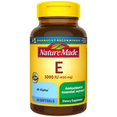 Nature Made Vitamine E 450 mg, gélules molles dans la bouteille, usage quotidien possible