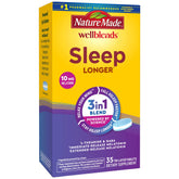 Nature Made Wellblends Sommeil Plus Long – emballage pratique pour une prise nocturne rapide.
