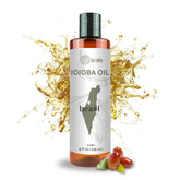 Nature Packaged huile de jojoba : bouteille pression froide pour hydratation légère du visage.