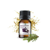 Nature Packaged huile sapin noir – bouteille prête à libérer un parfum boisé.