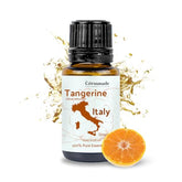 Nature Packaged huile tangerine, flacon 15ml prêt à diffuser pour une ambiance vivifiante.