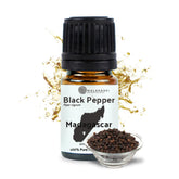 Nature Packaged Poivre Noir - Bouteille: parfum épicé pour aromathérapie et énergie.