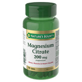 Nature's Bounty magnésium citrate 200 mg comprimés, soutien des muscles et des os