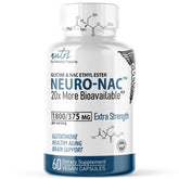 Nature's Fusions Neuro NAC – bouteille montrant le packaging et son potentiel soutien au glutathion.