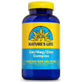 Nature's Life Cal Mag Zinc Complex – Bouteille: gélules faciles à prendre pour la santé osseuse.
