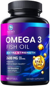 Nature's Peak Omega3: bouteille de gélules, apport quotidien pratique et purifié.