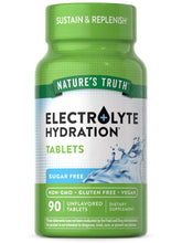 Nature's Truth comprimés électrolytes sans sucre en flacon, hydratation pratique