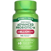 Nature's Truth Probiotiques capsules, 3 milliards CFU, soutien digestif quotidien.