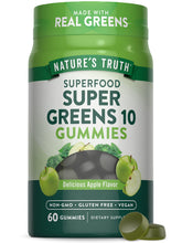 Nature's Truth Super Greens Gommes – bouteille ouverte, prise pratique au quotidien.