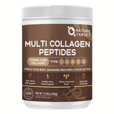 NATURE TARGET Chocolat Multi Collagen – bouteille pratique favorisant la peau et les cheveux.