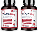 Nature Target CoQ10 200 mg: bouteille de gélules pour énergie potentielle.