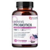 NATURE TARGET Probiotiques pour femmes, bouteille de 90 capsules, format pratique