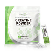 Nature Whisper Créatine en sachet individuel, portion pratique pour énergie en déplacement.