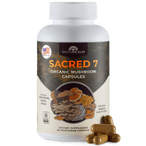 Naturealm Sacred 7 – bouteille affichant le mélange de champignons pour le soutien immunitaire quotidien