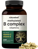 NatureBell B Complex methylé, capsules végétariennes: soutien immunitaire potentiel et énergie au quotidien.