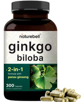 NatureBell Ginkgo Biloba - bouteille avec gélules mémoire et concentration