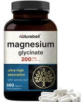 NatureBell Magnésium Glycinate Sommeil — flacon gélules favorisant le repos.