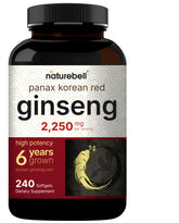 NatureBell Panax ginseng coréen rouge – emballage élégant suggérant vitalité potentielle.