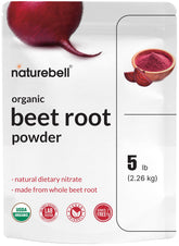 NatureBell Poudre de betterave bio, emballage 5-livres prêt à l'usage.