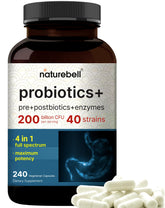 NatureBell Probiotiques 200 Milliards CFU – flacon pratique pour le quotidien