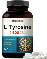 NatureBell Tyrosine 1500mg – capsules en bouteille pour un soutien quotidien potentiel.