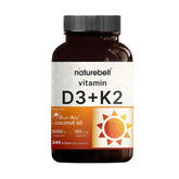 NatureBell D3 K2 softgels – bouteille prête pour votre routine quotidienne