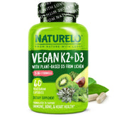 NATURELO D3 K2 — Bouteille vegan facile à prendre au quotidien