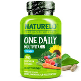 NATURELO multivitamines pour hommes – bouteille visible, soutien quotidien en énergie et bien-être.