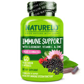 NATURELO Immunité : bouteille de capsules, soutien quotidien des défenses naturelles.