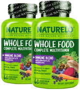 Naturelo Multivitamine entier Immu bouteille: soutien potentiel des défenses naturelles quotidiennes.