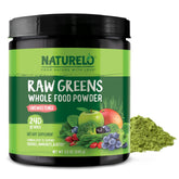 Naturelo Poudre Greens Crues emballage clair et informatif