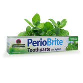 Dentifrice Nature's Answer PerioBrite Menthe Fraîche en tube, fraîcheur durable pour dents sensibles.