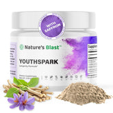 NATURES BLAST YouthSpark – bouteille saveur fruits pour routine matinale.