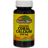Nature's Blend Okinawa Calcium 1000 mg — bouteille avant, capsules faciles à prendre dans la routine