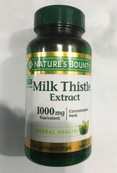 Nature's Bounty Chardon-Marie 1000 mg, boîte ouverte et gélules faciles à intégrer à votre routine bien-être
