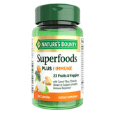 Nature’s Bounty Superfoods Plus Immune – Bouteille: prise simple dans votre routine quotidienne.
