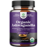 Nature's Craft Ashwagandha – Bouteille de 30 comprimés pour soutenir l'humeur et l'équilibre hormonal.
