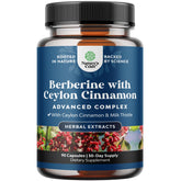 Natures Craft Balancing Berberine Balance – bouteille 90 capsules, soutien potentiel à l'équilibre intérieur.