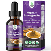 Flacon Natures Craft Ashwagandha bio avec pipette pour dosage précis
