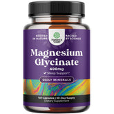 Natures Craft magnésium glycinate 400 mg – bouteille affichant le produit pour une routine relaxante