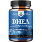 Capsules DHEA de Natures Craft en gros plan, faciles à intégrer dans la routine quotidienne.