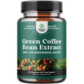 Natures Craft extrait café vert en capsules pour énergie et métabolisme.