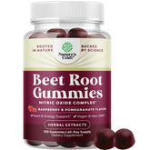 Natures Craft Flow Boosting Beet Root Gummies emballage: énergie naturelle et soutien quotidien du bien-être.